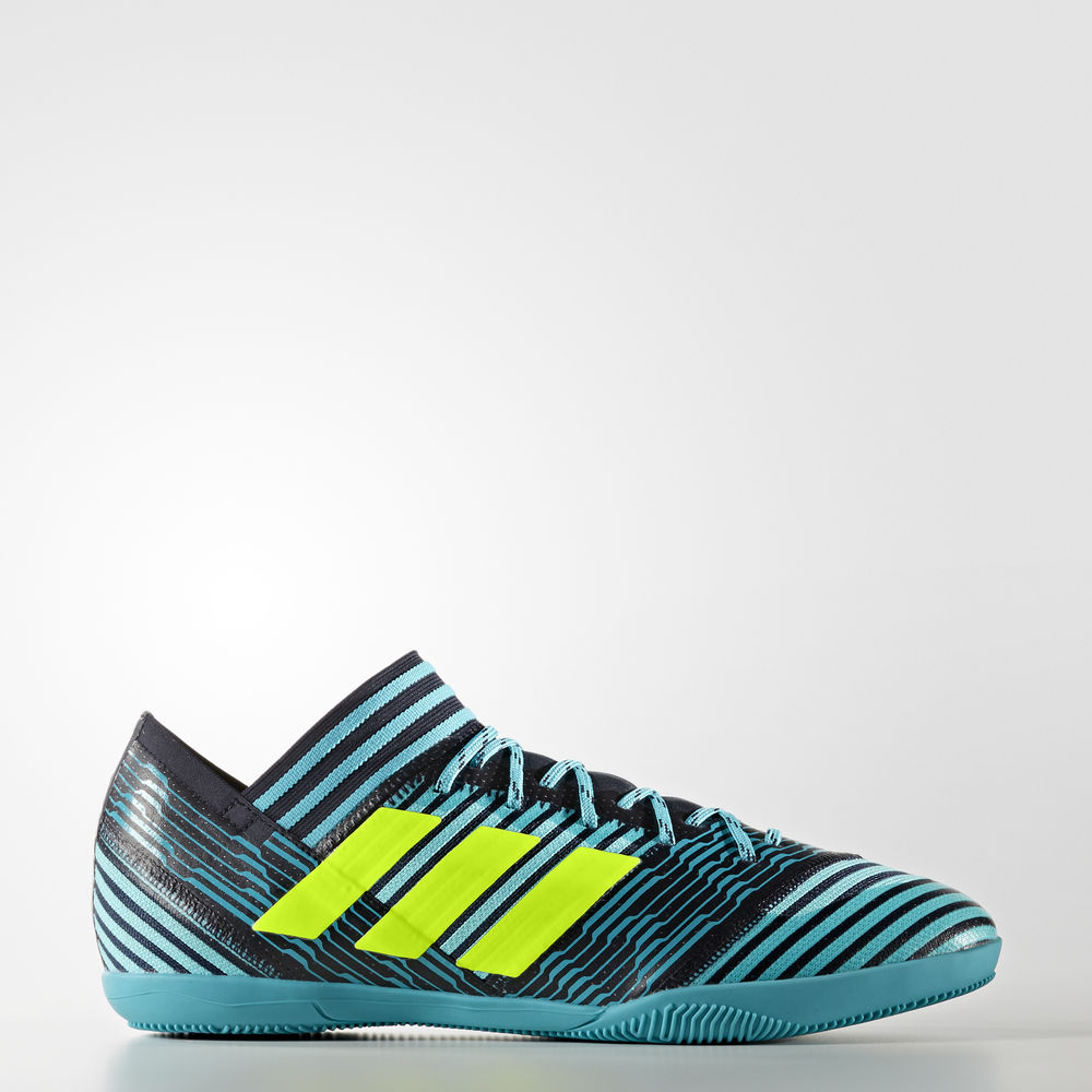 Adidas Nemeziz Tango 17.3 Indoor - ποδοσφαιρικα παπουτσια ανδρικα - Κίτρινα/Μπλε,Μέγεθος: EU 36 – 54